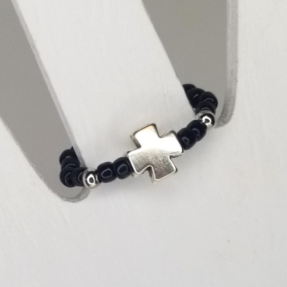 Petite Iron Cross Ring - Picture 1 of 3